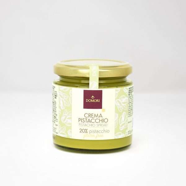 Crema Pistacchio: crema spalmabile al cioccolato bianco e pistacchio 200g - Domori